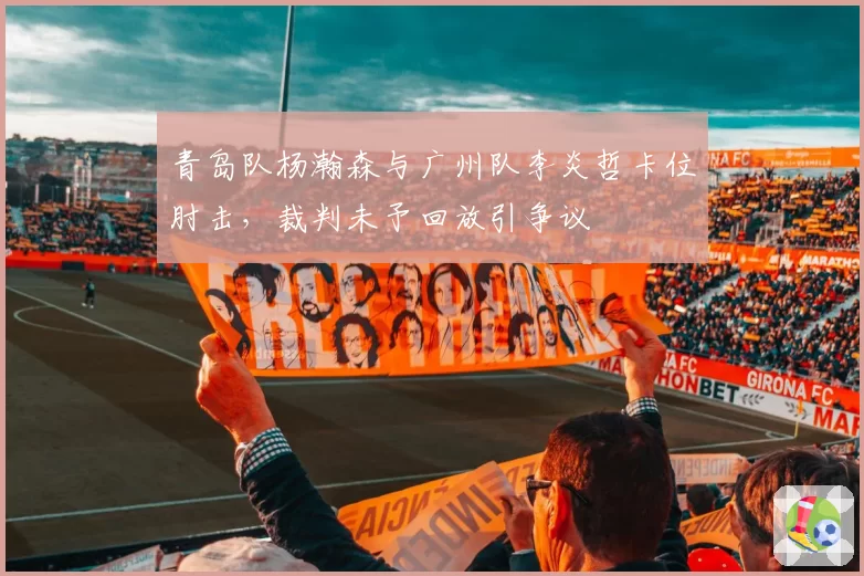 青岛队杨瀚森与广州队李炎哲卡位肘击，裁判未予回放引争议